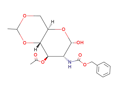 3-O-acetyl-2-benzyloxycarbonylamino-2-deoxy-4,6-O-ethylidene-α-D-glucopyranose