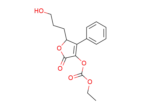 Carbonic acid ethyl ester 5-(3-hydroxy-propyl)-2-oxo-4-phenyl-2,5-dihydro-furan-3-yl ester