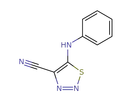 Molecular Structure of 117971-47-8 (5-phenylamino-1,2,3-thiadiazole-4-carbonitrile)