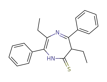 5H-1,4-Diazepine-5-thione, 2,6-diethyl-4,6-dihydro-3,7-diphenyl-