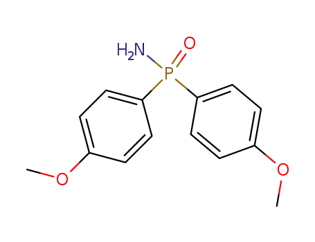 Molecular Structure of 83470-32-0 (P,P-bis(4-methoxyphenyl)phosphinic amide)