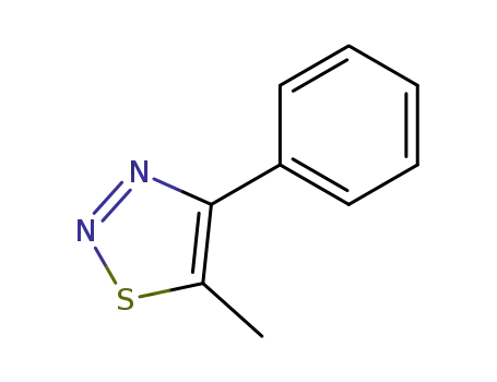 Molecular Structure of 64273-28-5 (5-METHYL-4-PHENYL-1,2,3-THIADIAZOLE)