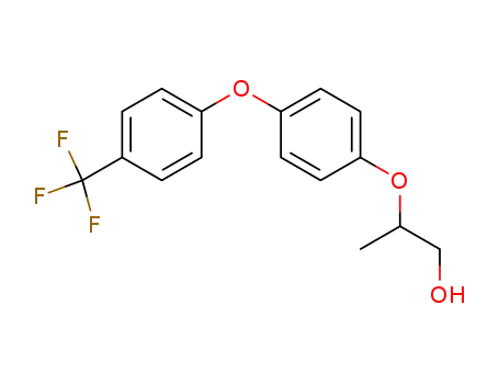 Molecular Structure of 63320-92-3 (1-Propanol, 2-[4-[4-(trifluoromethyl)phenoxy]phenoxy]-)