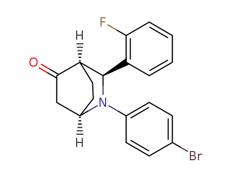 2-Azabicyclo[2.2.2]octan-5-one, 2-(4-bromophenyl)-3-(2-fluorophenyl)-,
(1R,3S,4R)-