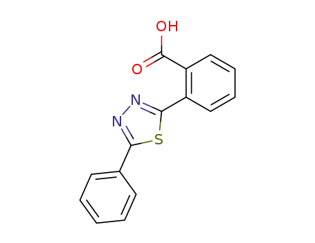 Molecular Structure of 59415-41-7 (Benzoic acid, 2-(5-phenyl-1,3,4-thiadiazol-2-yl)-)