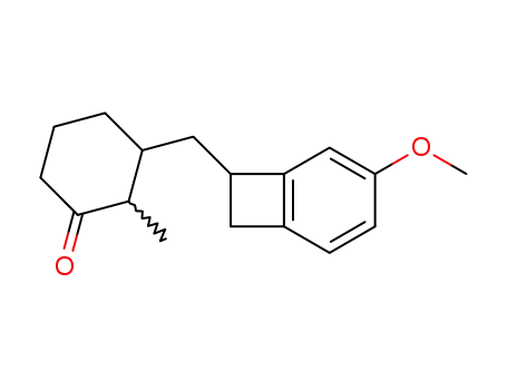 5-methoxy-1-(2-methyl-3-oxocyclohexylmethyl)-1,2-dihydrocyclobutabenzene