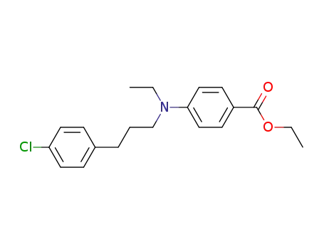 Benzoic acid, 4-[[3-(4-chlorophenyl)propyl]ethylamino]-, ethyl ester