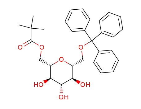 2,6-anhydro-1-O-(trimethylacetyl)-7-O-(triphenylmethyl)-D-glycero-D-gulo-heptitol