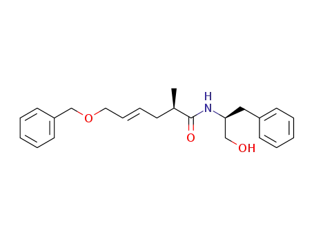 (S)-N-<<(2R,4E)-2-methyl6-benzyloxyhexen>oyl> phenyl alaninol
