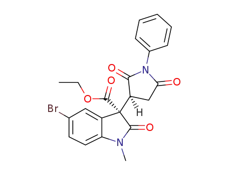 ethyl (3S)-5-bromo-3-[(3S)-2,5-dioxo-1-phenylpyrrolidin-3-yl]-1-methyl-2-oxo-2,3-dihydro-1H-indole-3-carboxylate