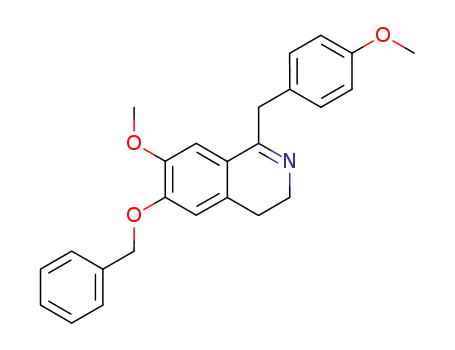 6-benzyloxy-7-methoxy-1-(4-methoxy-benzyl)-3,4-dihydro-isoquinoline