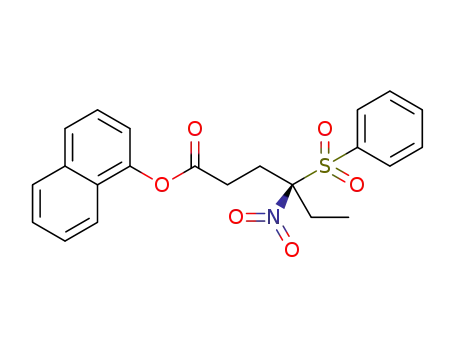 (R)-naphthalen-1-yl 4-nitro-4-(phenylsulfonyl)hexanoate