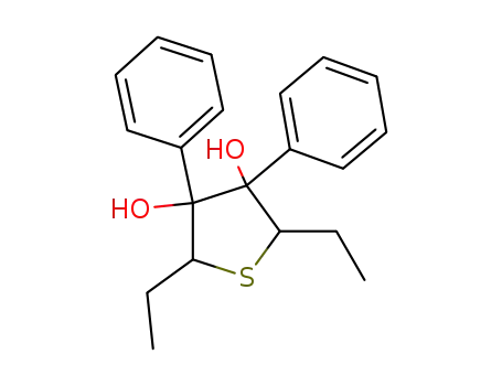 2,5-Diethyl-3,4-diphenyl-tetrahydro-thiophene-3,4-diol