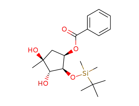 Benzoic acid (1R,2S,3S,4S)-2-(tert-butyl-dimethyl-silanyloxy)-3,4-dihydroxy-4-methyl-cyclopentyl ester