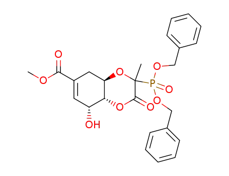 (4aR,8R,8aR)-3-(Bis-benzyloxy-phosphoryl)-8-hydroxy-3-methyl-2-oxo-2,3,4a,5,8,8a-hexahydro-benzo[1,4]dioxine-6-carboxylic acid methyl ester