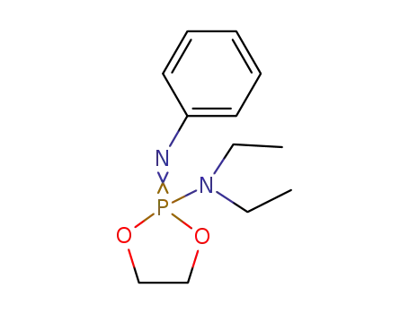 Molecular Structure of 34875-46-2 (1,3,2-Dioxaphospholan-2-amine,
N,N-diethyl-2,2-dihydro-2-(phenylimino)-)