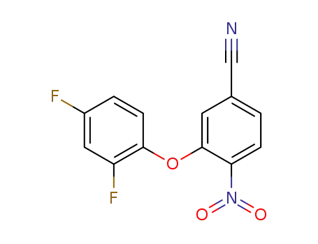 3-(2,4-difluorophenoxy)-4-nitrobenzonitrile