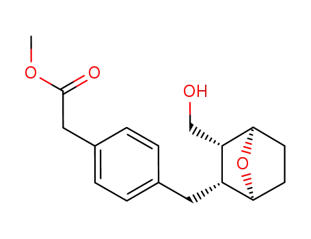 <1S-1α,2α,3α,4α>-4-<<3-(hydroxymethyl)-7-oxabicyclo<2.2.1>hept-2-yl>methyl>benzeneacetic acid, methyl ester