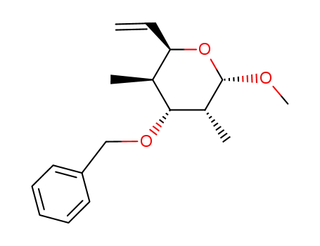 methyl 3-O-benzyl-2,4,6,7-tetradeoxy-2,4-di-C-methyl-α-D-gulo-hept-6-enopyranoside