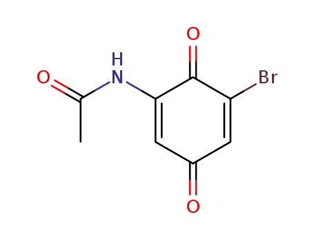 Molecular Structure of 87013-12-5 (Acetamide, N-(5-bromo-3,6-dioxo-1,4-cyclohexadien-1-yl)-)