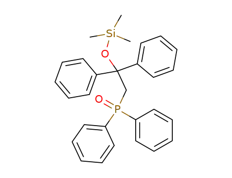 Molecular Structure of 117924-19-3 ([2-(Diphenyl-phosphinoyl)-1,1-diphenyl-ethoxy]-trimethyl-silane)