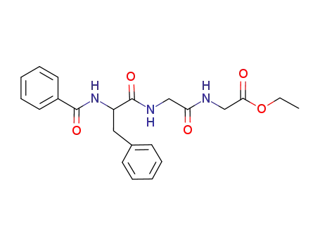 Glycine, N-[N-(N-benzoylphenylalanyl)glycyl]-, ethyl ester