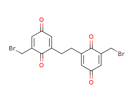 Molecular Structure of 87050-83-7 (2,2'-Ethylenebis(6-(bromomethyl)-4-benzoquinone))