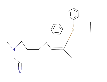 {[(2Z,5Z)-6-(tert-Butyl-diphenyl-silanyl)-hepta-2,5-dienyl]-methyl-amino}-acetonitrile