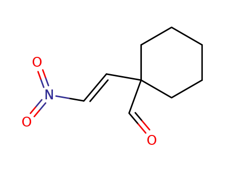 Molecular Structure of 114577-80-9 (Cyclohexanecarboxaldehyde, 1-(2-nitroethenyl)-, (E)-)