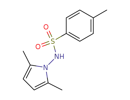 Molecular Structure of 694478-34-7 (N-(2,5-dimethyl-1H-pyrrol-1-yl)-4-methylbenzenesulfonamide)