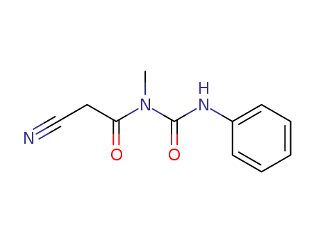 Molecular Structure of 72702-74-0 (1-(2-CYANO-ACETYL)-1-METHYL-3-PHENYL-UREA)