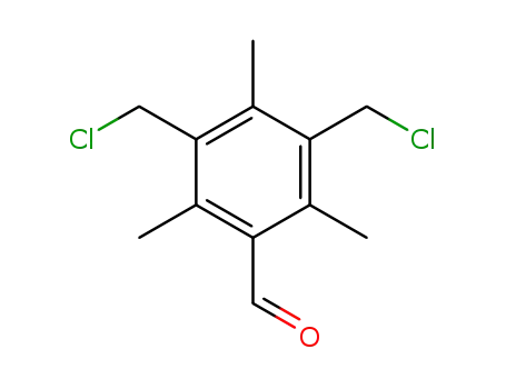 2,4,6-trimethyl-3,5-bis(chloromethyl)benzaldehyde