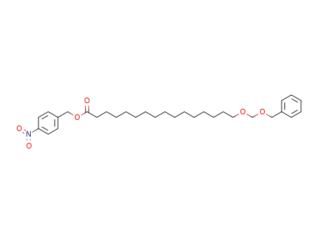 Hexadecanoic acid, 16-[(phenylmethoxy)methoxy]-,
(4-nitrophenyl)methyl ester