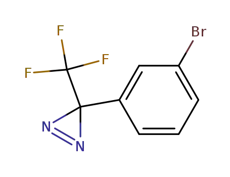 Molecular Structure of 142719-82-2 (3H-Diazirine, 3-(3-bromophenyl)-3-(trifluoromethyl)-)