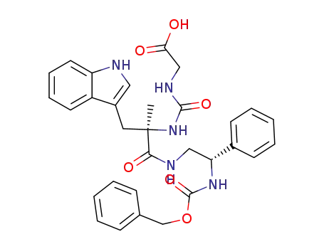 <R-(R*,R*)>-6-(1H-indol-3-ylmethyl)-6-methyl-4,7,12-trioxo-10,14-diphenyl-13-oxa-3,5,8,11-tetraazatetradecanoic acid