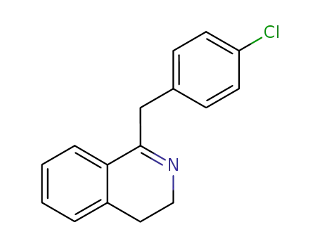 Molecular Structure of 75397-67-0 (Isoquinoline, 1-[(4-chlorophenyl)methyl]-3,4-dihydro-)