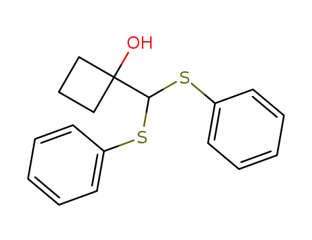 Cyclobutanol, 1-[bis(phenylthio)methyl]-
