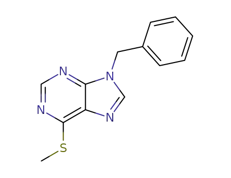 9H-Purine, 6-(methylthio)-9-(phenylmethyl)-