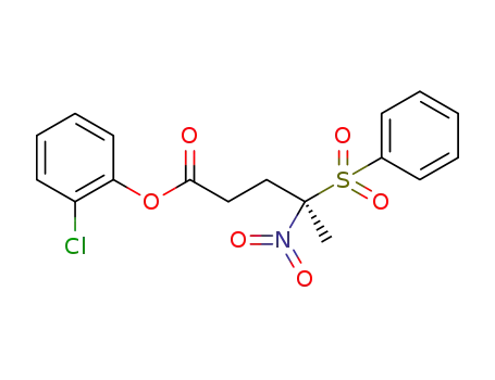 (R)-2-chlorophenyl 4-nitro-4-(phenylsulfonyl)pentanoate