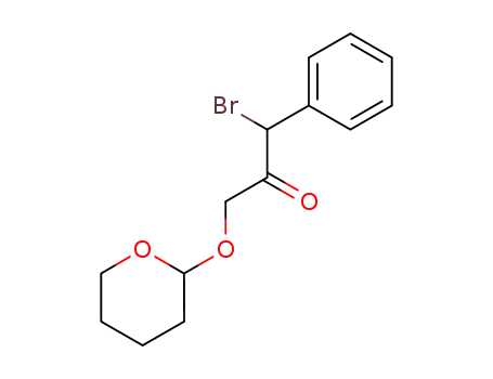 tetrahydro-2-<(3-bromo-2-oxo-3-phenylpropyl)oxy>pyran