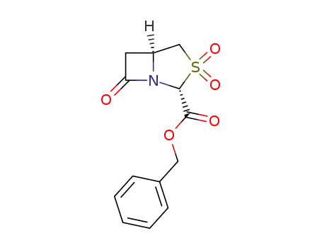 (2R,5S)-3,3,7-Trioxo-3λ<sup>6</sup>-thia-1-aza-bicyclo[3.2.0]heptane-2-carboxylic acid benzyl ester