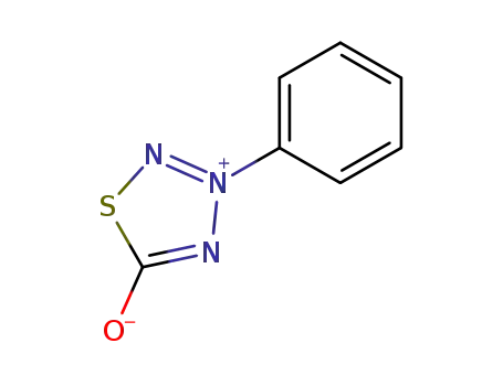 Molecular Structure of 60078-16-2 (5-oxo-3-phenyl-2,5-dihydro-1,2,3,4-thiatriazol-3-ium)