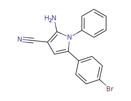2-amino-5-(4-bromo-phenyl)-1-phenyl-1H-pyrrole-3-carbonitrile