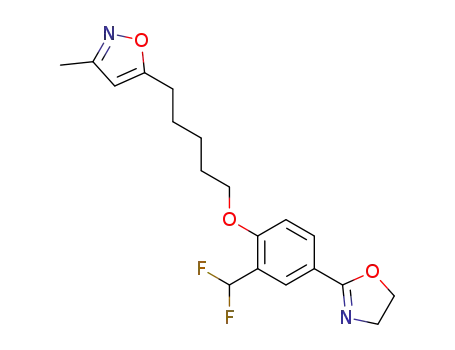 Isoxazole, 5-(5-(2-(difluoromethyl)-4-(4,5-dihydro-2-oxazolyl)phenoxy)pentyl)-3-methyl-
