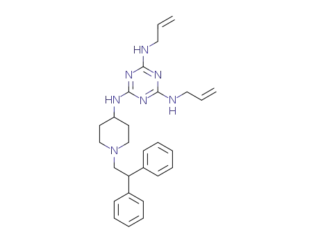 4-<<4,6-bis(allylamino)-1,3,5-triazin-2-yl>amino>-1-(2,2-diphenylethyl)piperidine