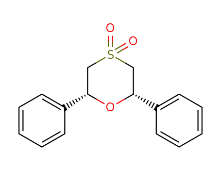Molecular Structure of 137390-66-0 ((2S*,6R*)-2,6-diphenyl-1,4-oxathiane 4,4-dioxide)