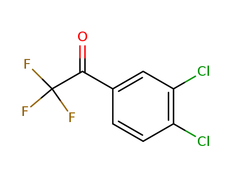 Molecular Structure of 125733-43-9 (3',4'-Dichloro-2,2,2-trifluoroacetophenone)