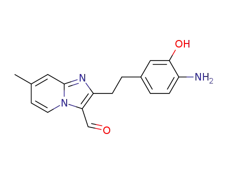 Imidazo[1,2-a]pyridine-3-carboxaldehyde,
2-[2-(4-amino-3-hydroxyphenyl)ethyl]-7-methyl-