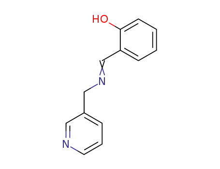 Molecular Structure of 58199-72-7 (N-salicylidene-3-(aminomethyl)pyridine)