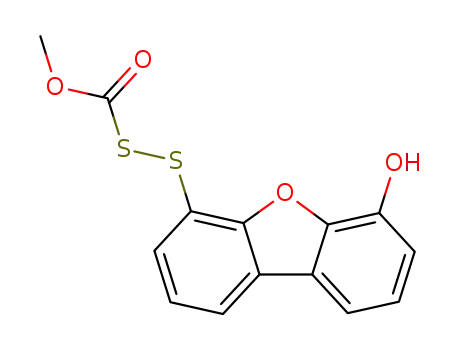 4-(methoxycarbonyldithio)-6-hydroxydibenzofuran